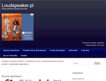 Tablet Screenshot of loudspeaker.pl